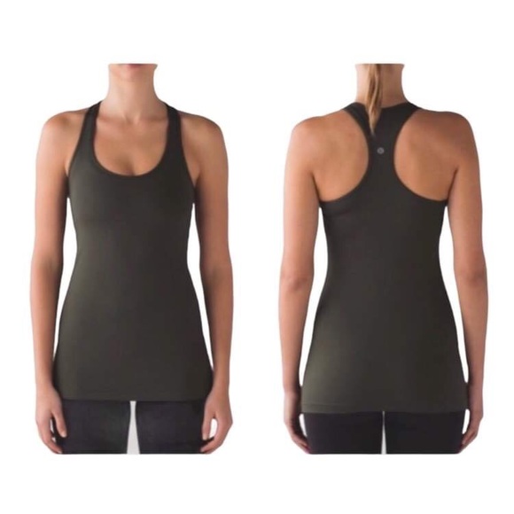 lululemon athletica Tops - Lululemon Cool Racerback Tank Gator Green Sz 8 NWT
